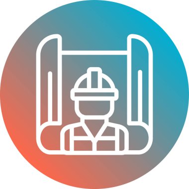 Modern yapı simgesinin vektör illüstrasyonu