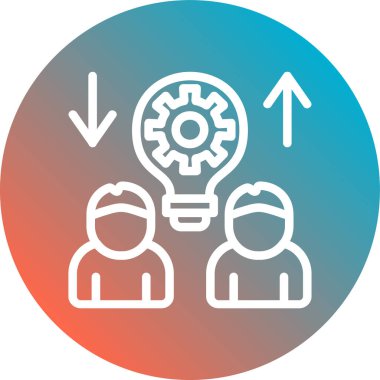 İş simgesinin vektör illüstrasyonu