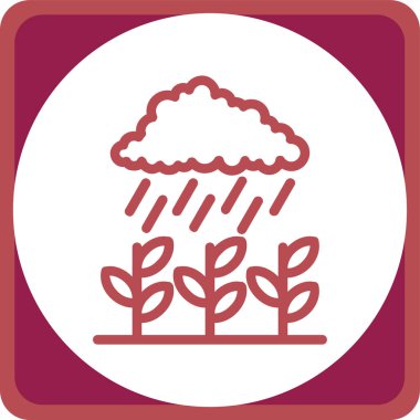 Bulut. Web simgesi basit illüstrasyon