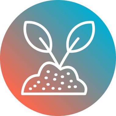 Çiçekli bir bitkinin vektör çizimi