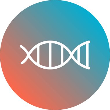 Bir DNA simgesinin vektör illüstrasyonu