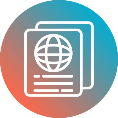 Vektör Küre Simgesi İllüstrasyonu