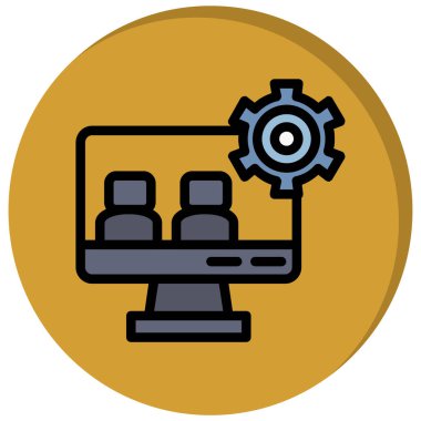 seo modern simgesinin vektör illüstrasyonu