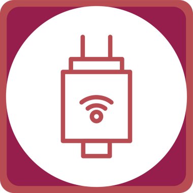 Kablosuz ağ simgesi. Wi-fi vektör simgelerinin gösterimi