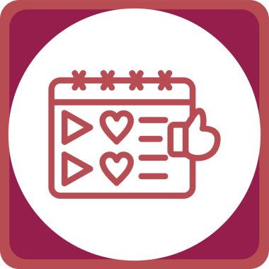 Modern b 'nin vektör illüstrasyonu kalp ikonundan yoksun