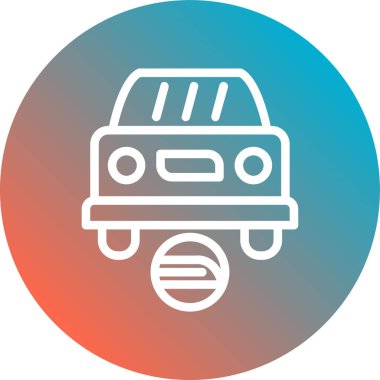 araba simgesi vektör illüstrasyonu