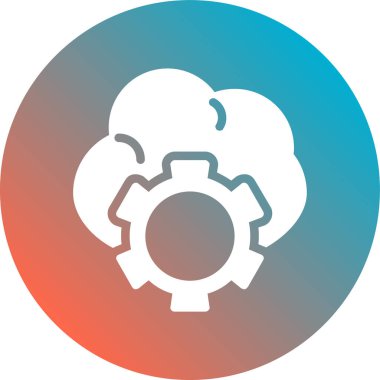 Gölgeli dişli vektör simgesi