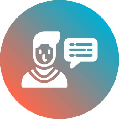 Sohbet simgesi vektör illüstrasyonu