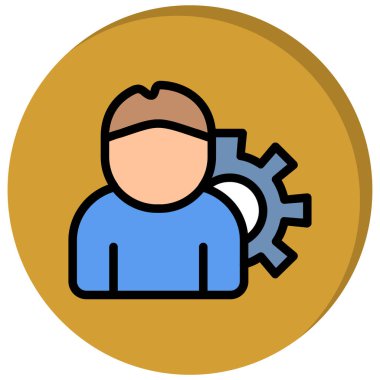 avatar. Web simgesi basit illüstrasyon