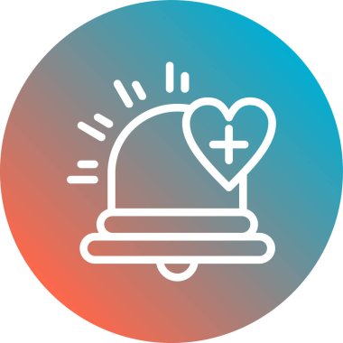 Kalp simgesinin vektör illüstrasyonu