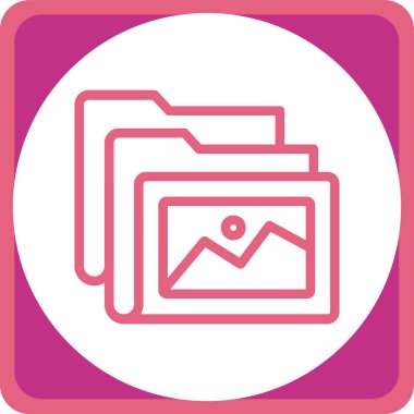 Modern kamera simgesinin vektör illüstrasyonu