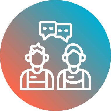 Bir grup insanın vektör çizimi