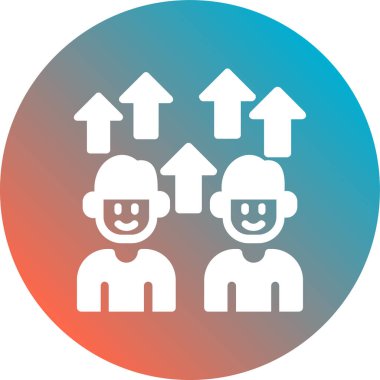 Takım düz vektör simgesi