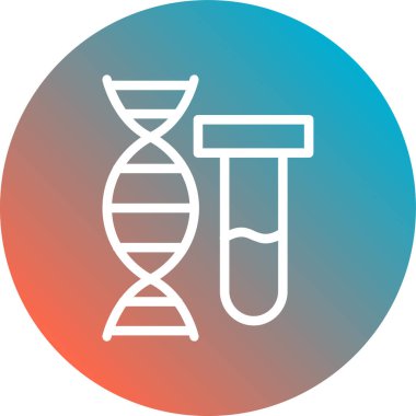 DNA simgesinin vektör illüstrasyonu