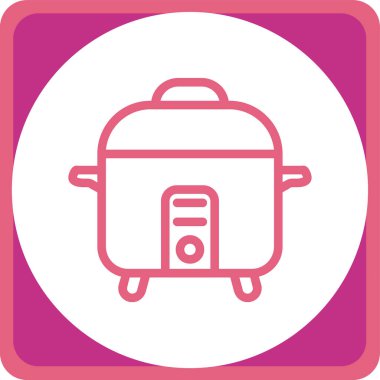 Mutfak. Web simgesi basit illüstrasyon