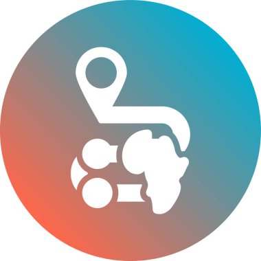 Bir motosiklet simgesinin vektör çizimi