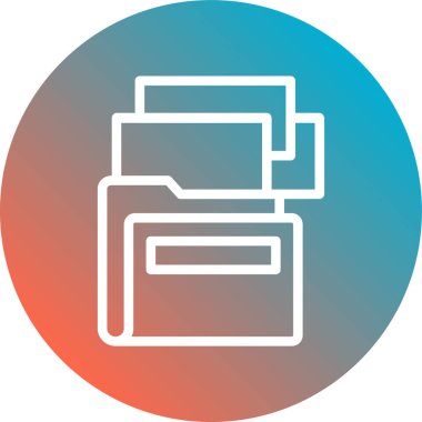 Belge simgesinin vektör illüstrasyonu