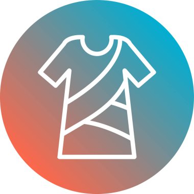 Kıyafetler. Web simgesi basit illüstrasyon