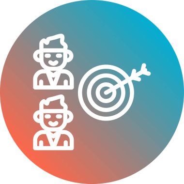 Bir grup insanın vektör çizimi