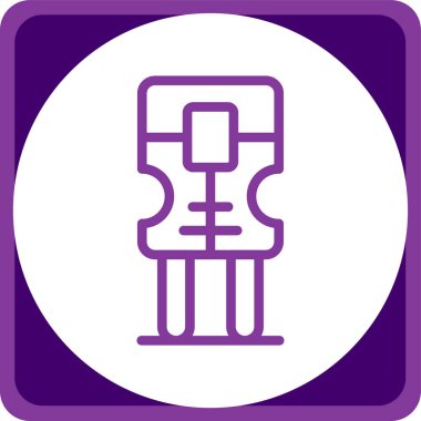 Eşsiz elektrik kablosu ve elektrik kablosu vektör simgesi