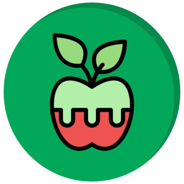 Meyve. Web simgesi basit illüstrasyon