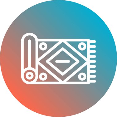 çizgi davul simgesi beyaz arkaplanda izole edildi. Müzik işareti. müzik aleti sembolü. Renkli taslak konsepti. vektör