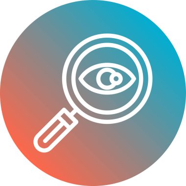 Göz simgesinin vektör illüstrasyonu