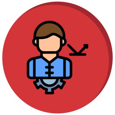 man simgesi vektör illüstrasyonu