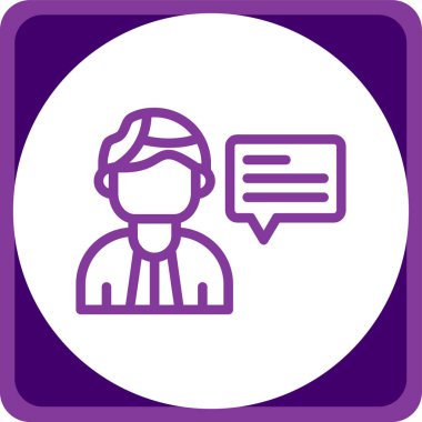 İnsan simgesinin vektör illüstrasyonu