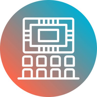 Seo simgesinin vektör illüstrasyonu