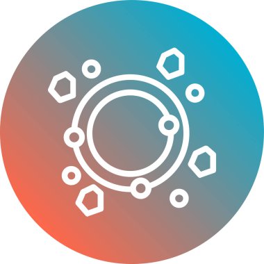 Eşsiz Güneş Vektörü Kabartma Simgesi