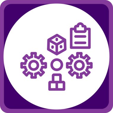 Dişliler. Web simgesi basit illüstrasyon