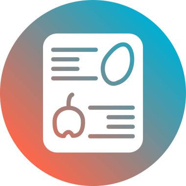 Belge simgesinin vektör illüstrasyonu