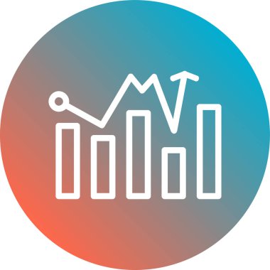 grafik simgesinin vektör illüstrasyonu