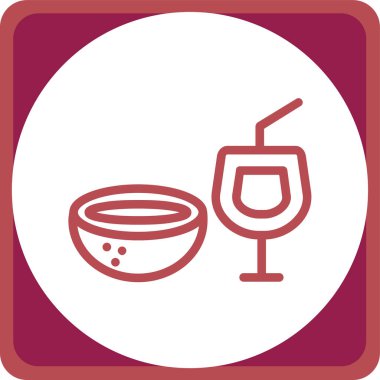 Gıda simgesinin vektör illüstrasyonu