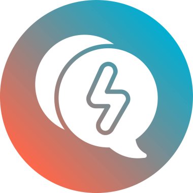 Sohbet simgesinin vektör illüstrasyonu