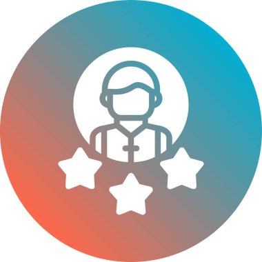 astronot simgesi vektör illüstrasyonu