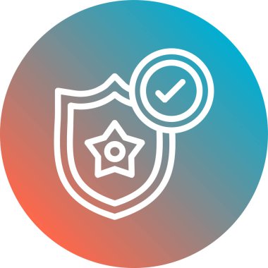 Rozet simge vektör çizim