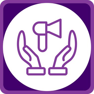 Bir çiçek simgesinin vektör illüstrasyonu