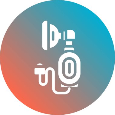 Gaz simgesinin vektör illüstrasyonu