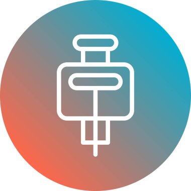 Eşsiz kablo vektör çizgisi simgesi