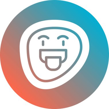 Çemberdeki bir gülümseme simgesinin vektör çizimi