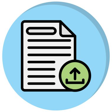 belge simgesi vektör illüstrasyonu