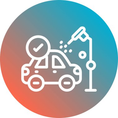 araba simgesi vektör illüstrasyonu