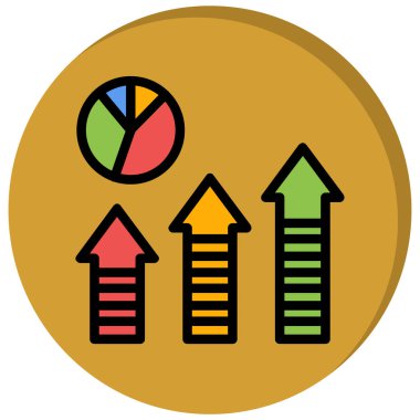 grafik ikonu vektör illüstrasyonu