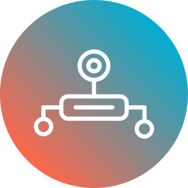 Modern bir simgenin vektör illüstrasyonu