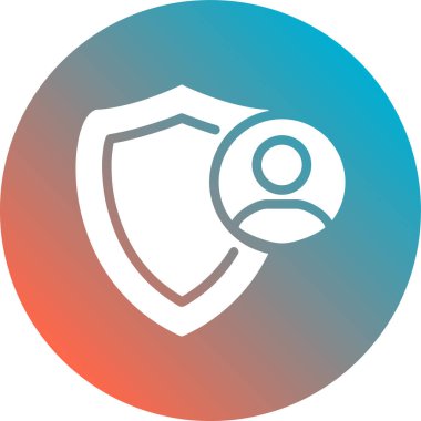 Kalkan Simgesi Soyut Arka Gruplandırmada İzole Edildi