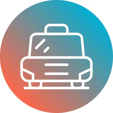 Bagaj simgesinin vektör illüstrasyonu