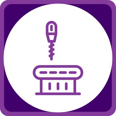 beyaz arkaplanda izole edilmiş basit bir tarama simgesi