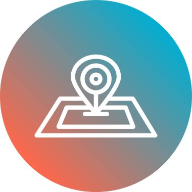 konumun vektör simgesi